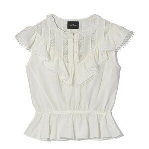 Marc Jacobs The Victorian Top Sleeveless White/Off White Blouse (Size 2 / S)